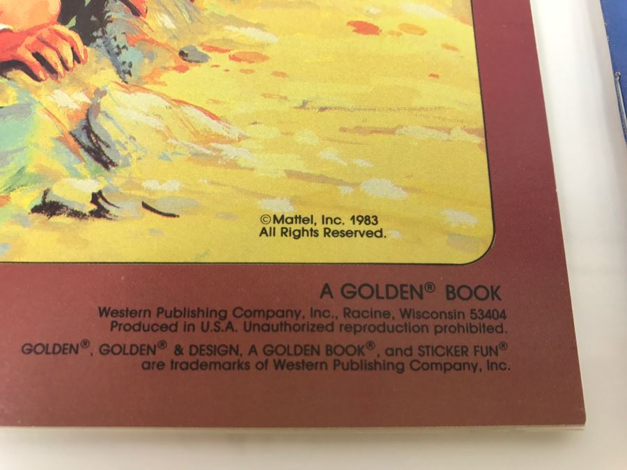 (2) Masters Of The Universe Sticker Fun Books Mattel 1982 1983 New Old Stock [Photo 6]