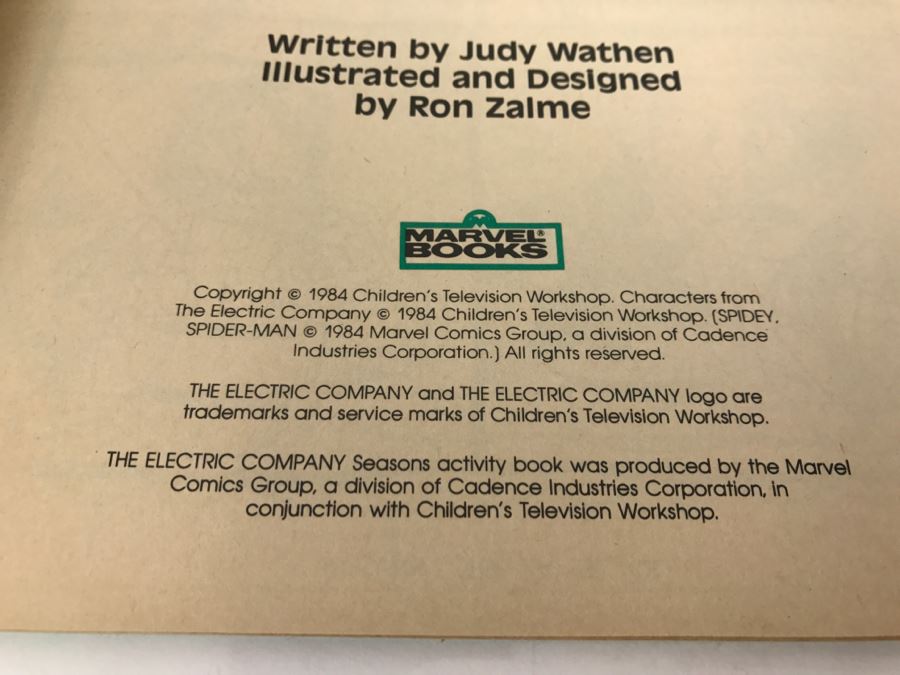 (4) The Electric Company Color And Learn Books Marvel Books 1984 New Old Stock [Photo 11]