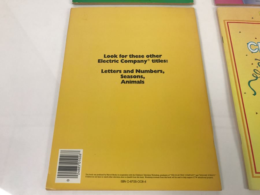 (4) The Electric Company Color And Learn Books Marvel Books 1984 New Old Stock [Photo 8]