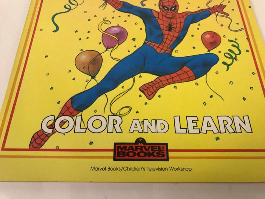 (4) The Electric Company Color And Learn Books Marvel Books 1984 New Old Stock [Photo 4]