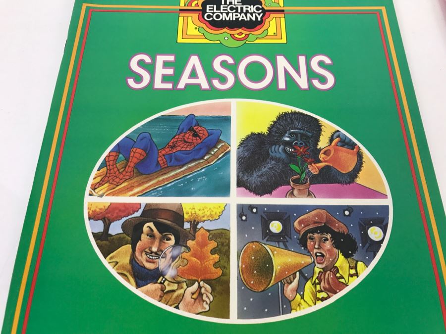 (4) The Electric Company Color And Learn Books Marvel Books 1984 New Old Stock [Photo 6]