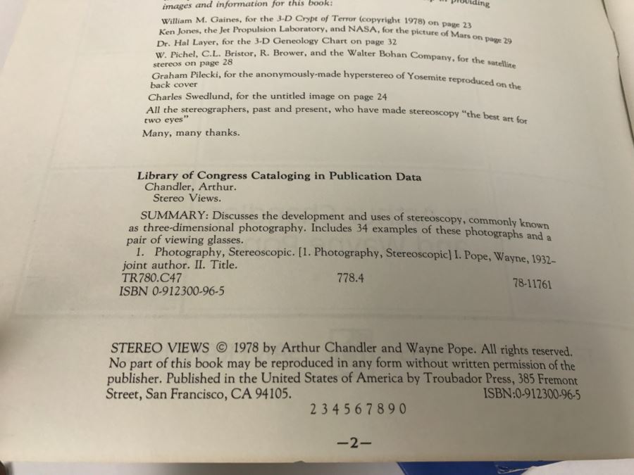 (3) Stereo Views Books With 3-D Glasses 1978 New Old Stock [Photo 13]