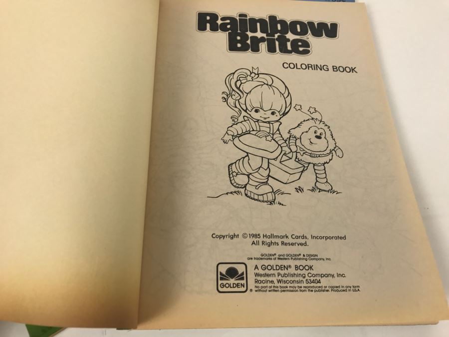 (4) Rainbow Brite Coloring Books 1985 New Old Stock [Photo 5]