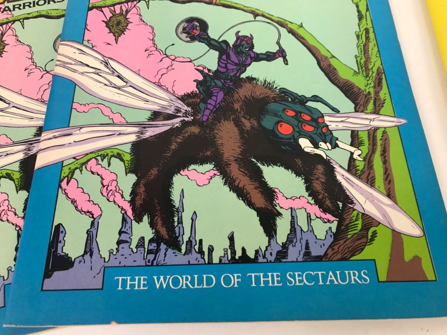 (4) Sectaurs Warriors Of Symbion Coloring Books 1985 Marvel Books New Old Stock [Photo 3]