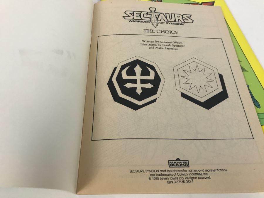 (4) Sectaurs Warriors Of Symbion Coloring Books 1985 Marvel Books New Old Stock [Photo 12]