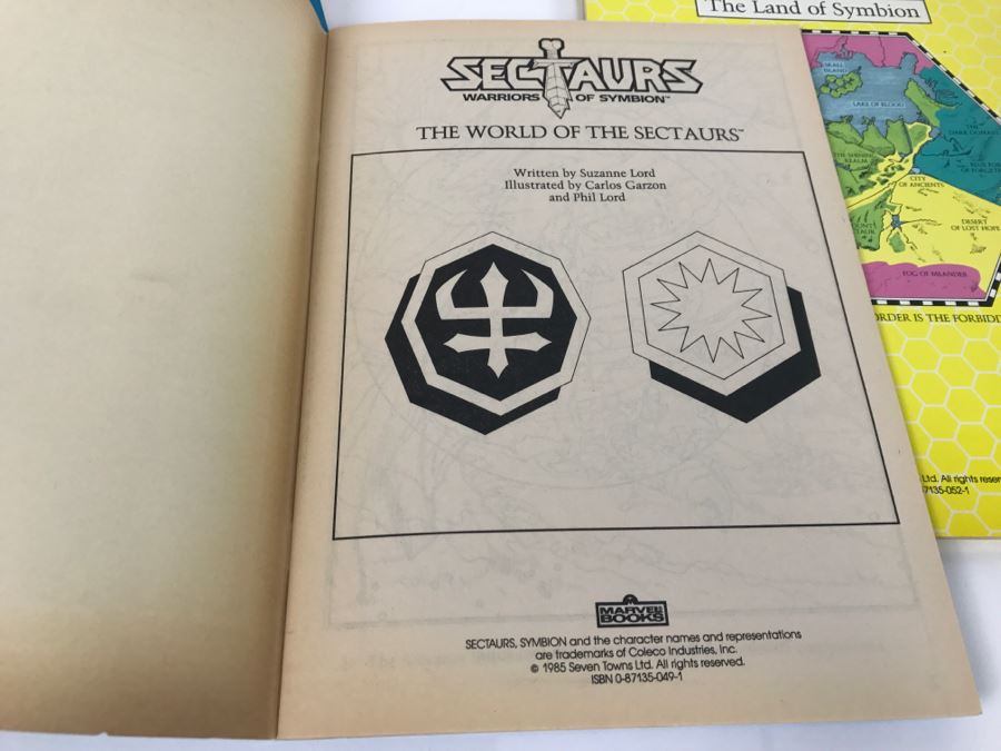 (4) Sectaurs Warriors Of Symbion Coloring Books 1985 Marvel Books New Old Stock [Photo 9]