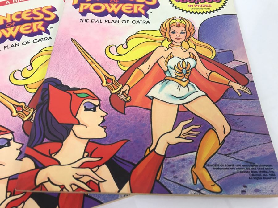 (4) Princess Of Power Coloring Books Mattel 1985 New Old Stock [Photo 4]