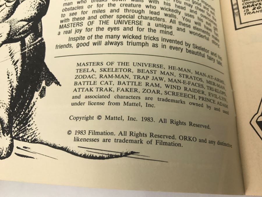 Masters Of The Universe Comic Book 1983 Mattel New Old Stock Figurine Panini [Photo 8]