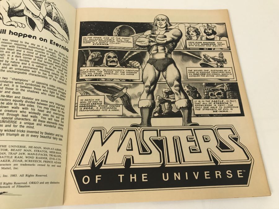 Masters Of The Universe Comic Book 1983 Mattel New Old Stock Figurine Panini [Photo 7]