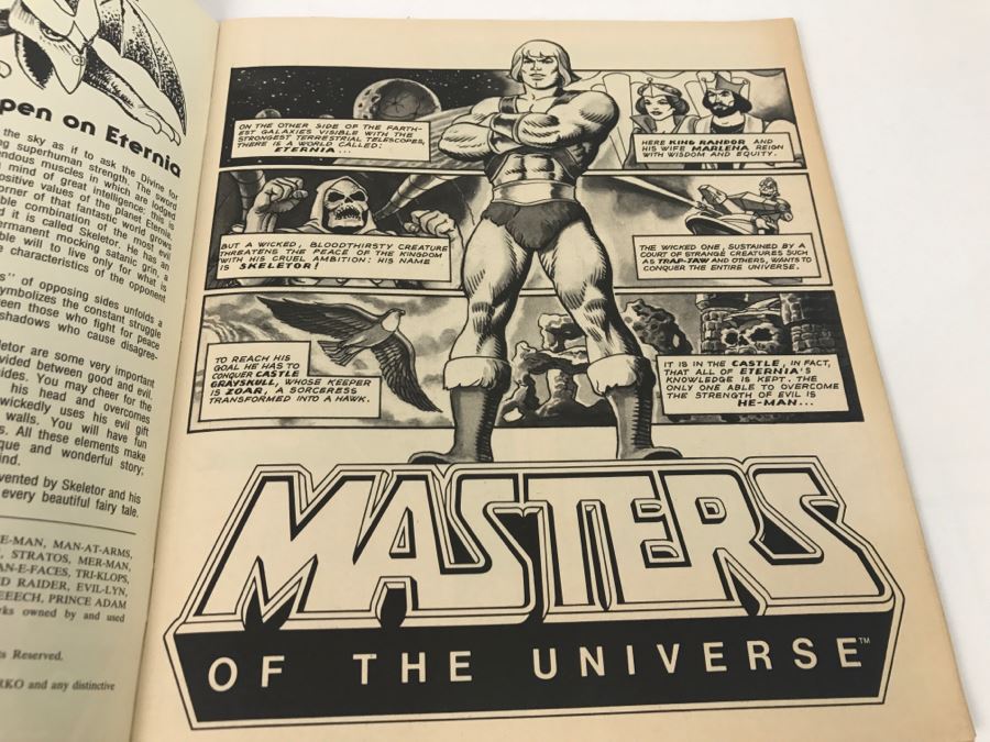 Masters Of The Universe Comic Book 1983 Mattel New Old Stock Figurine Panini [Photo 9]