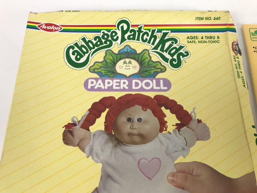Cabbage Patch Kids Paper Doll And (2) Cabbage Patch Kids Sticker Fun New Old Stock [Photo 3]