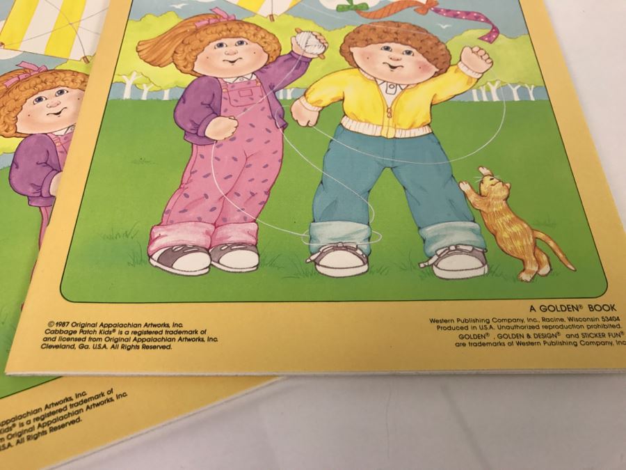 Cabbage Patch Kids Paper Doll And (2) Cabbage Patch Kids Sticker Fun New Old Stock [Photo 7]