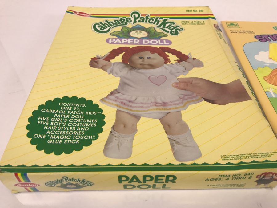 Cabbage Patch Kids Paper Doll And (2) Cabbage Patch Kids Sticker Fun New Old Stock [Photo 4]