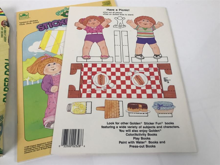 Cabbage Patch Kids Paper Doll And (2) Cabbage Patch Kids Sticker Fun New Old Stock [Photo 9]