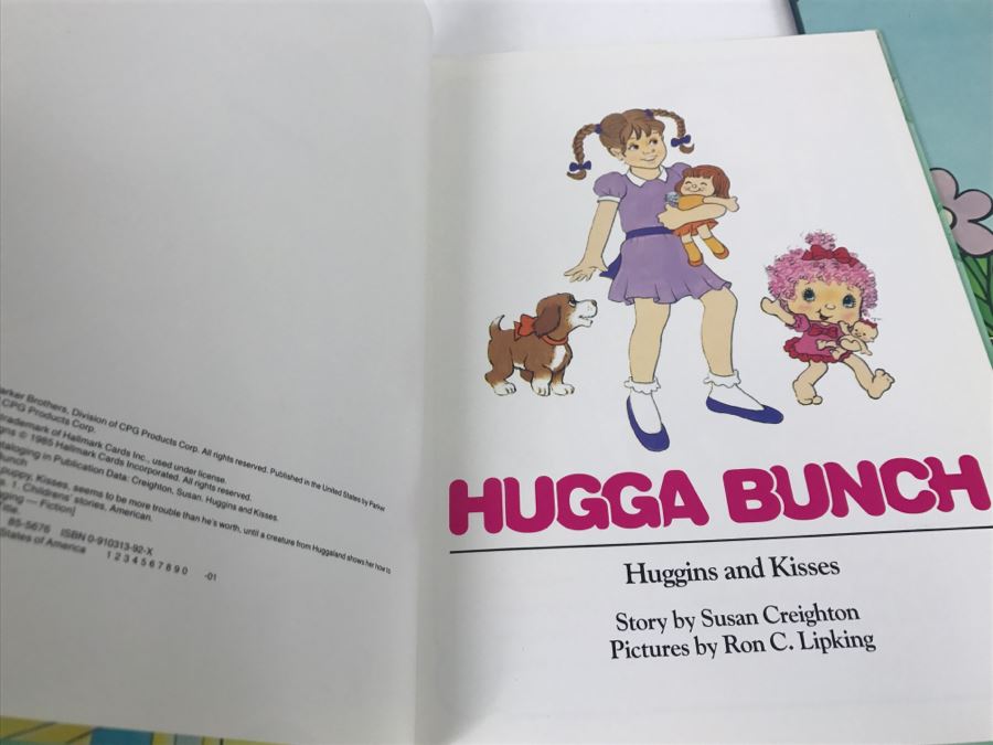 (3) Care Bears Book, Hugga Bunch First Edition Book, The Smurfs First Edition Coloring Book New Old Stock [Photo 15]