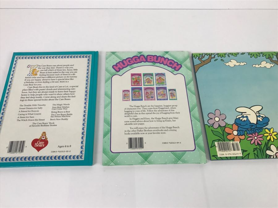 (3) Care Bears Book, Hugga Bunch First Edition Book, The Smurfs First Edition Coloring Book New Old Stock [Photo 9]