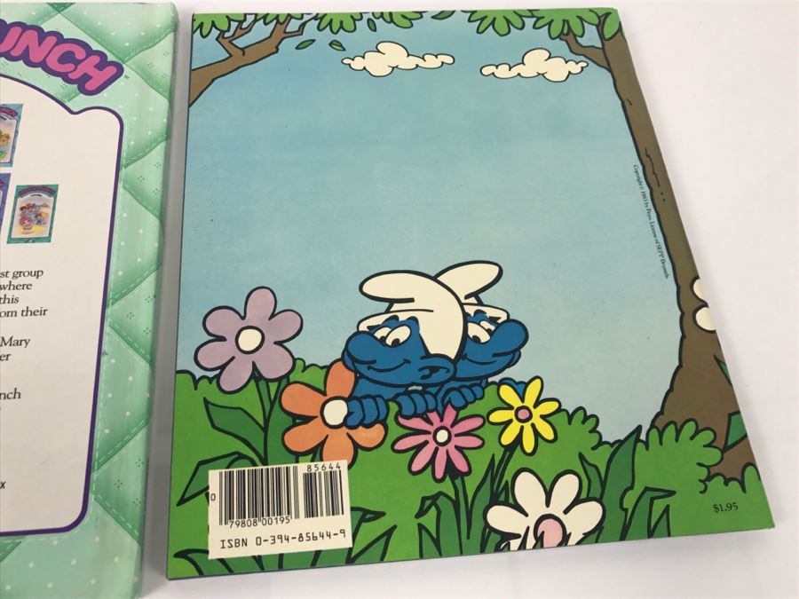 (3) Care Bears Book, Hugga Bunch First Edition Book, The Smurfs First Edition Coloring Book New Old Stock [Photo 12]