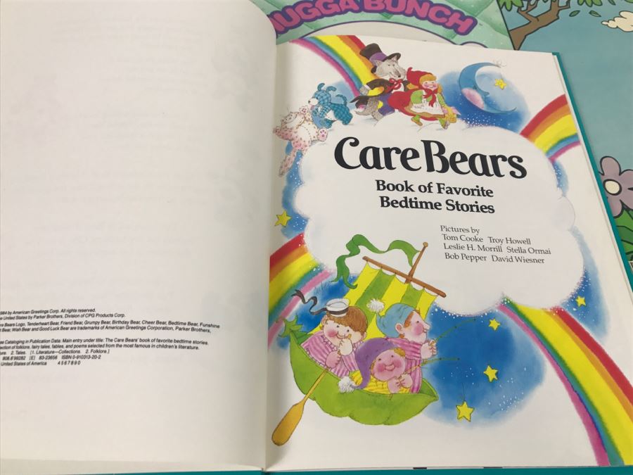 (3) Care Bears Book, Hugga Bunch First Edition Book, The Smurfs First Edition Coloring Book New Old Stock [Photo 13]