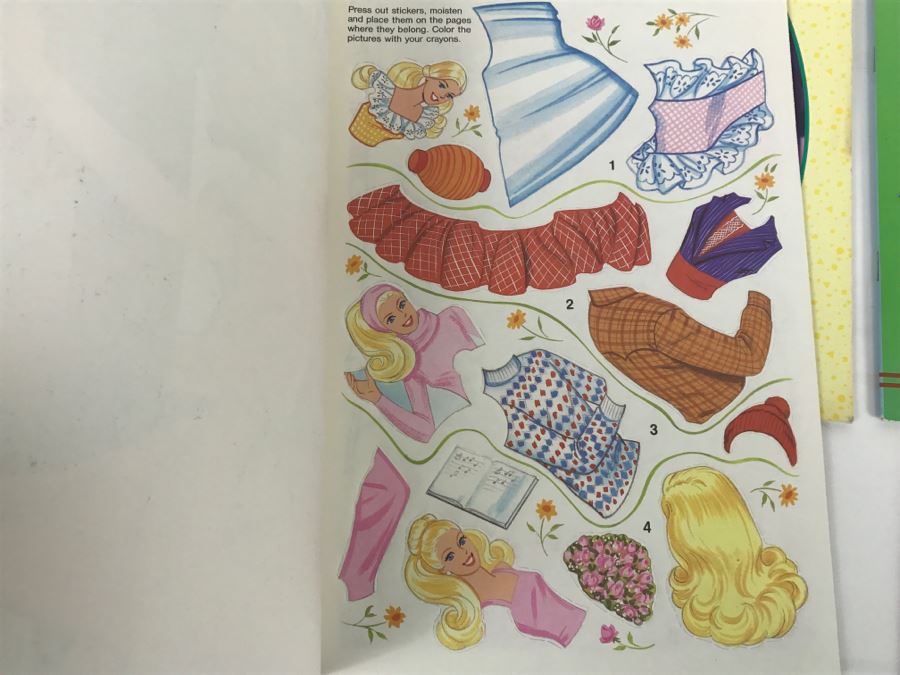 (8) Barbie Paper Dolls, Barbie Sticker Fun, Barbie Press-Out, Barbie Sticker Album New Old Stock [Photo 10]