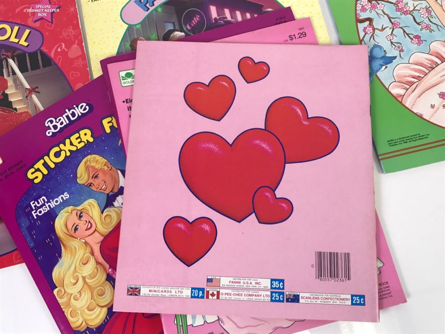 (8) Barbie Paper Dolls, Barbie Sticker Fun, Barbie Press-Out, Barbie Sticker Album New Old Stock [Photo 16]