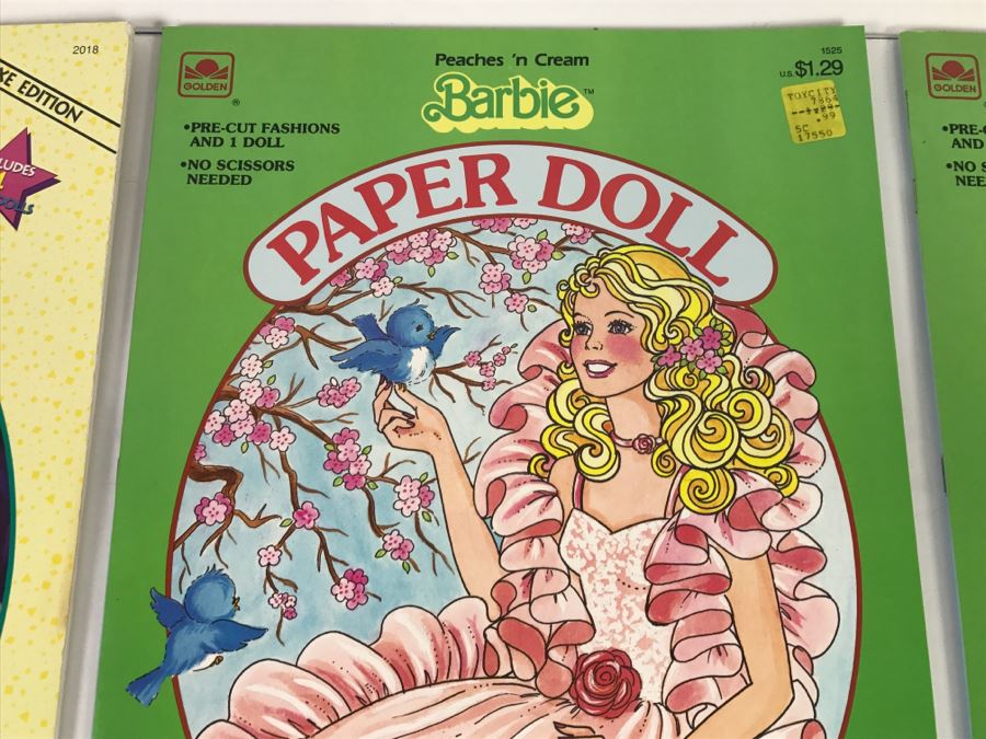 (8) Barbie Paper Dolls, Barbie Sticker Fun, Barbie Press-Out, Barbie Sticker Album New Old Stock [Photo 3]