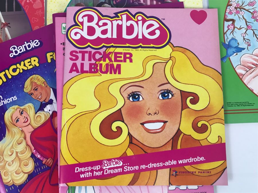 (8) Barbie Paper Dolls, Barbie Sticker Fun, Barbie Press-Out, Barbie ...