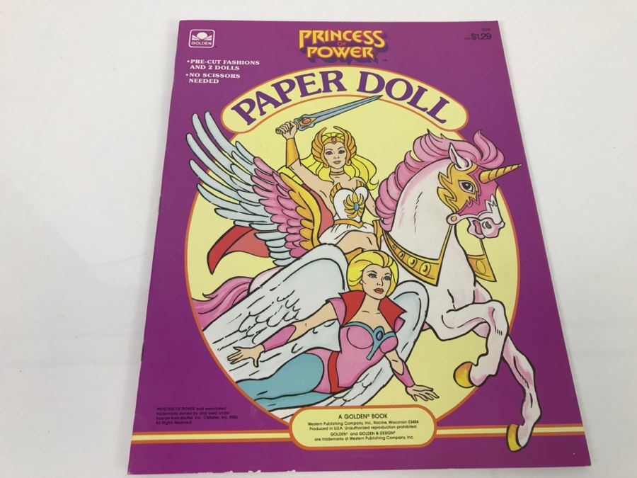 Princess Of Power Paper Doll Mattel 1985 New Old Stock