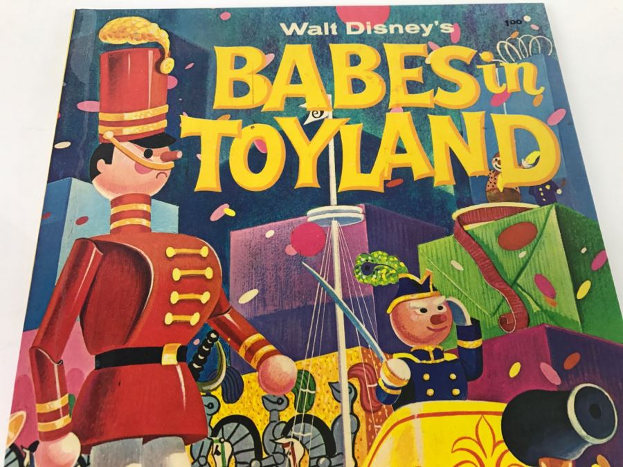 Vintage 1961 Walt Disney's Babes In Toyland Big Golden Book