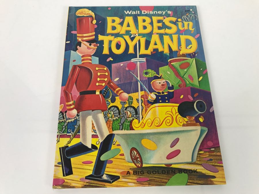 Vintage 1961 Walt Disney's Babes In Toyland Big Golden Book