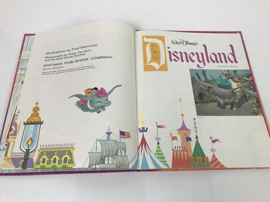 Vintage 1964 Disneyland Whitman Giant Tell-A-Tale Book Walt Disney Productions [Photo 7]