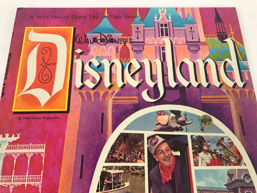 Vintage 1964 Disneyland Whitman Giant Tell-A-Tale Book Walt Disney ...