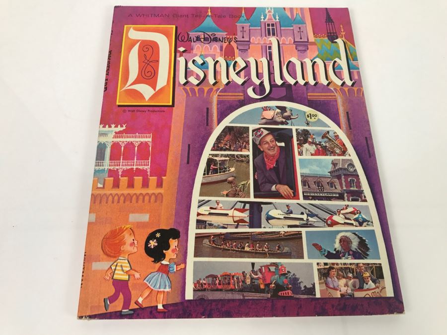 Vintage 1964 Disneyland Whitman Giant Tell-A-Tale Book Walt Disney Productions