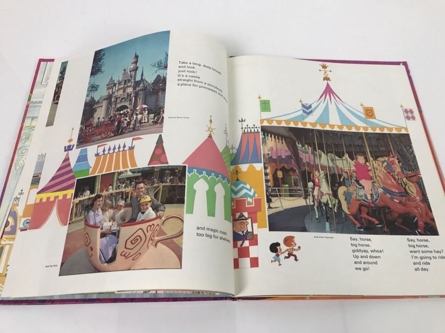 Vintage 1964 Disneyland Whitman Giant Tell-A-Tale Book Walt Disney Productions [Photo 13]