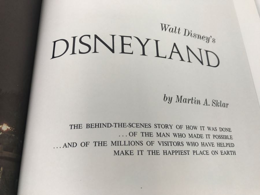 Vintage 1969 Walt Disney's Disneyland By Martin A. Sklar Book [Photo 7]