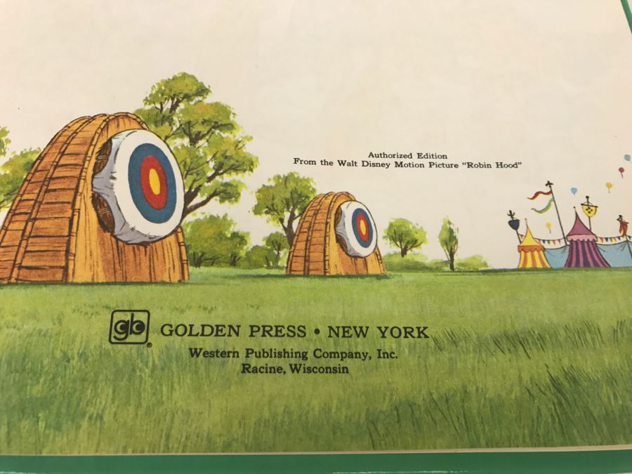 (2) Vintage 1973 Walt Disney Productions Robin Hood Book From Motion Picture Robin Hood  [Photo 7]