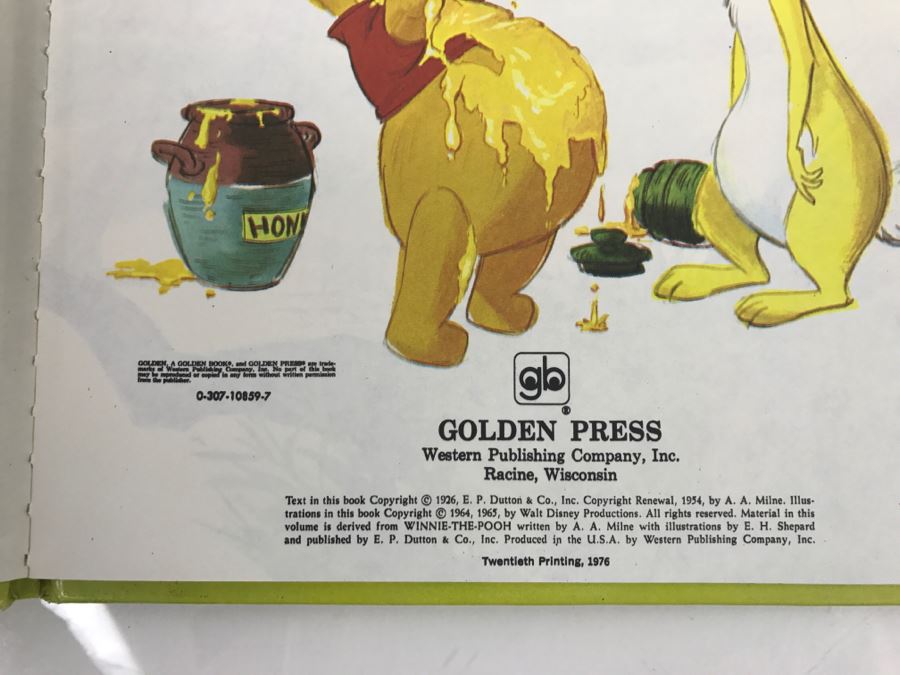 (6) Vintage 1975 Walt Disney Books Cinderella, Pinocchio, Alice In Wonderland, Winnie-The-Pooh, Snow White And The Seven Dwarfs, Bambi Big Golden Books [Photo 15]