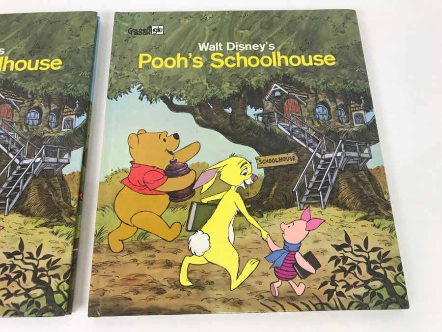 Pair Of Vintage 1978 Walt Disney's Pooh's Schoolhouse Books [Photo 2]