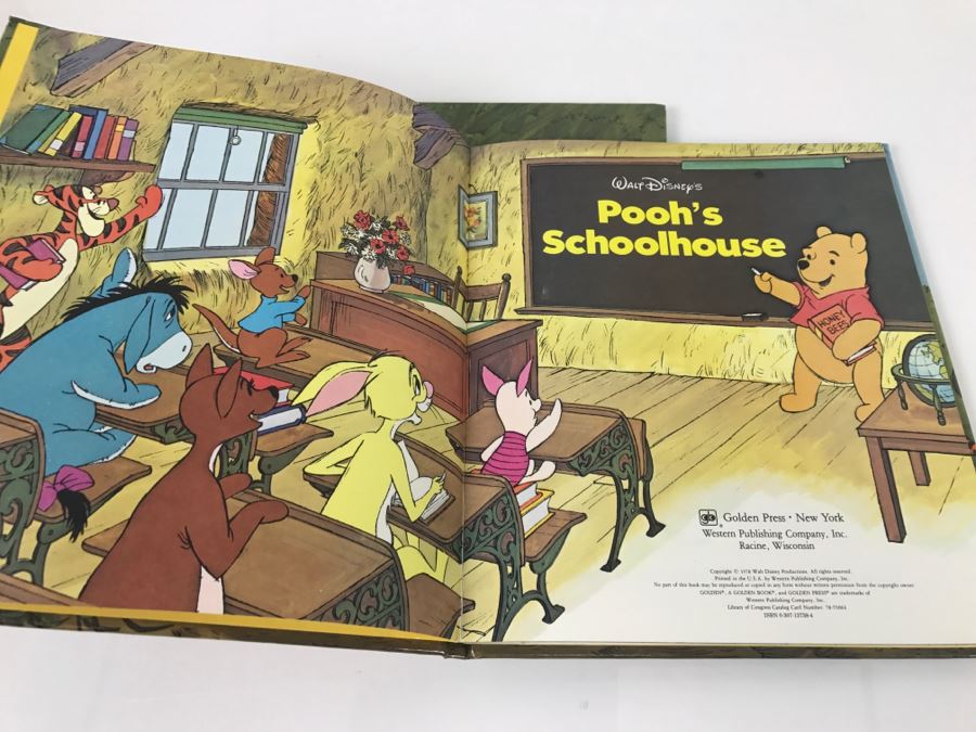 Pair Of Vintage 1978 Walt Disney's Pooh's Schoolhouse Books [Photo 7]