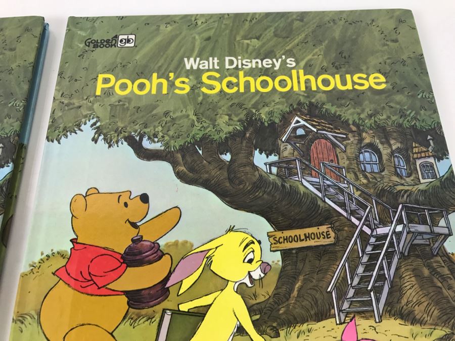 Pair Of Vintage 1978 Walt Disney's Pooh's Schoolhouse Books [Photo 3]