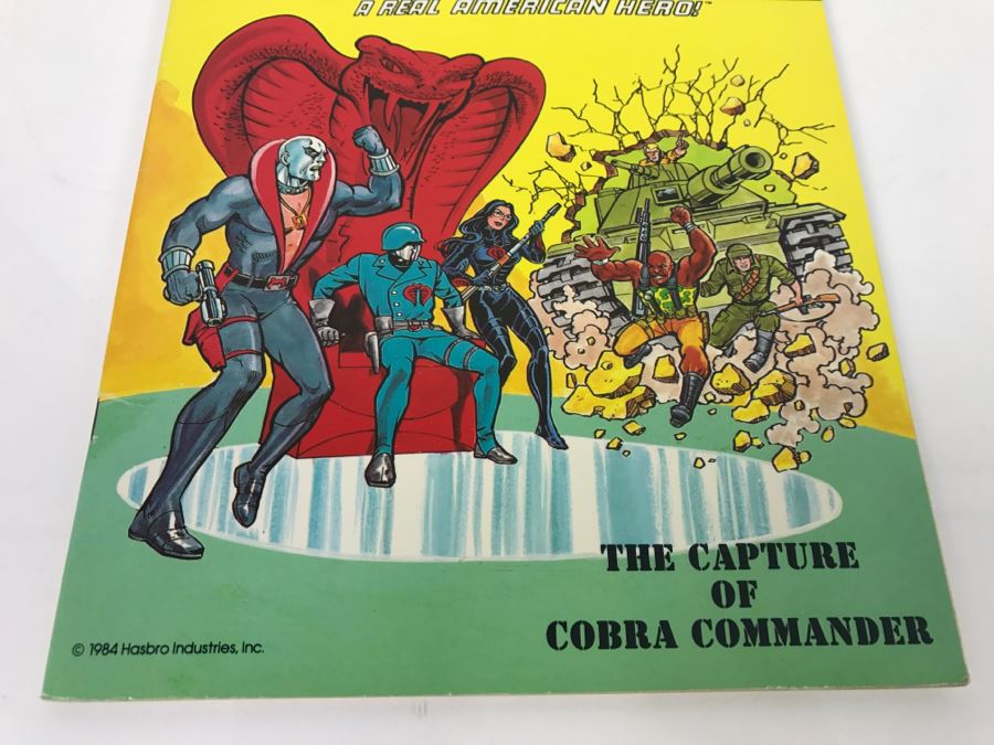Vintage G.I. Joe The Capture Of Cobra Commander Marvel Books Coloring Book 1984 Hasbro New Old Stock [Photo 3]