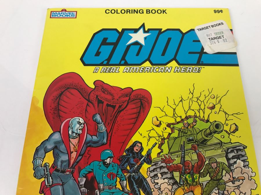 Vintage G.I. Joe The Capture Of Cobra Commander Marvel Books Coloring Book 1984 Hasbro New Old Stock [Photo 2]
