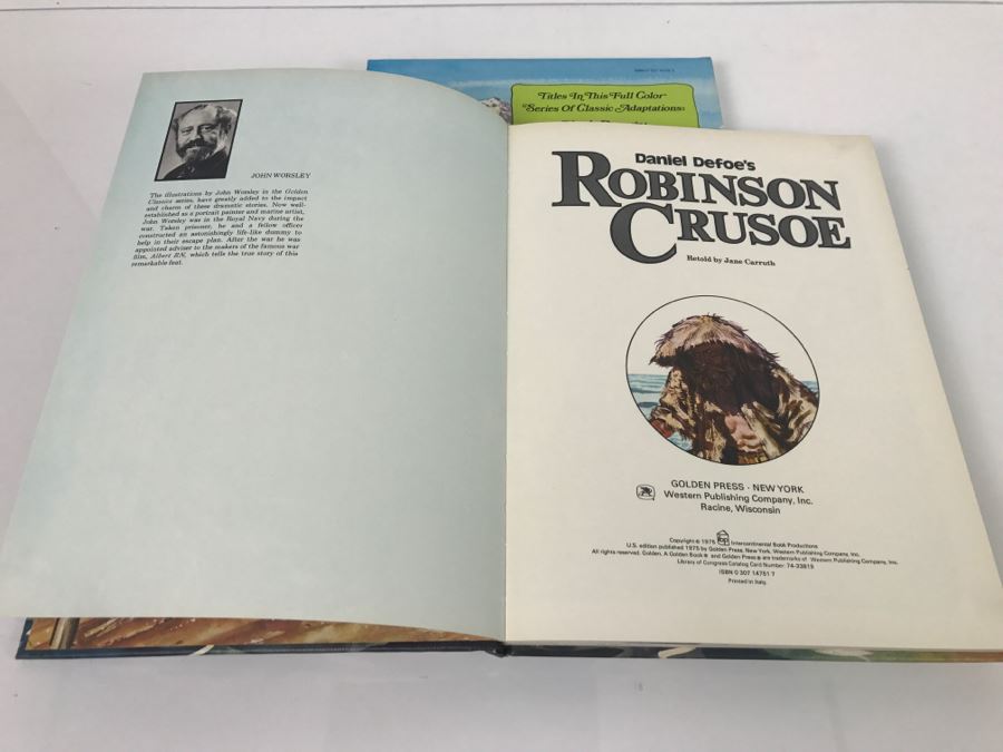 Vintage 1975 Heidi And Robinson Crusoe Golden Books [Photo 6]