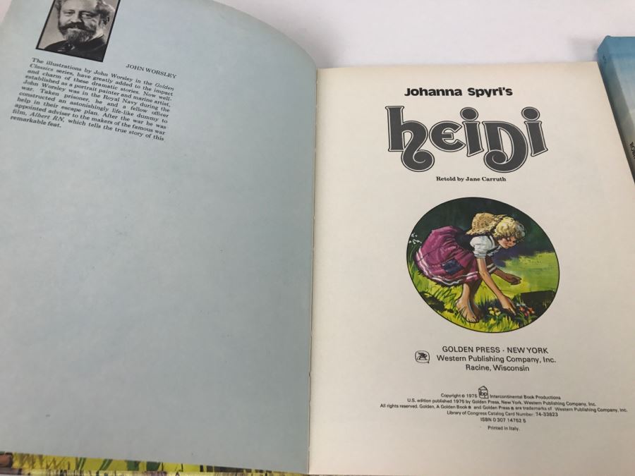 Vintage 1975 Heidi And Robinson Crusoe Golden Books [Photo 10]