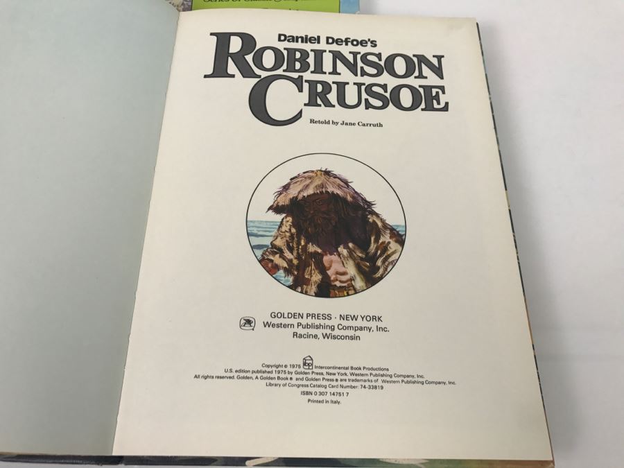 Vintage 1975 Heidi And Robinson Crusoe Golden Books [Photo 7]