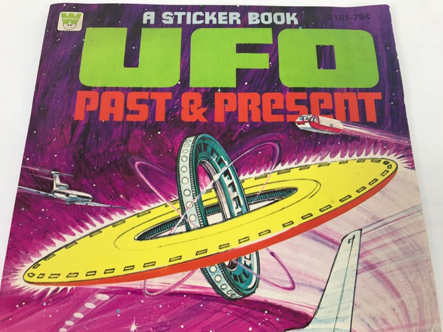 Vintage 1978 UFO Past & Present Sticker Book [Photo 2]