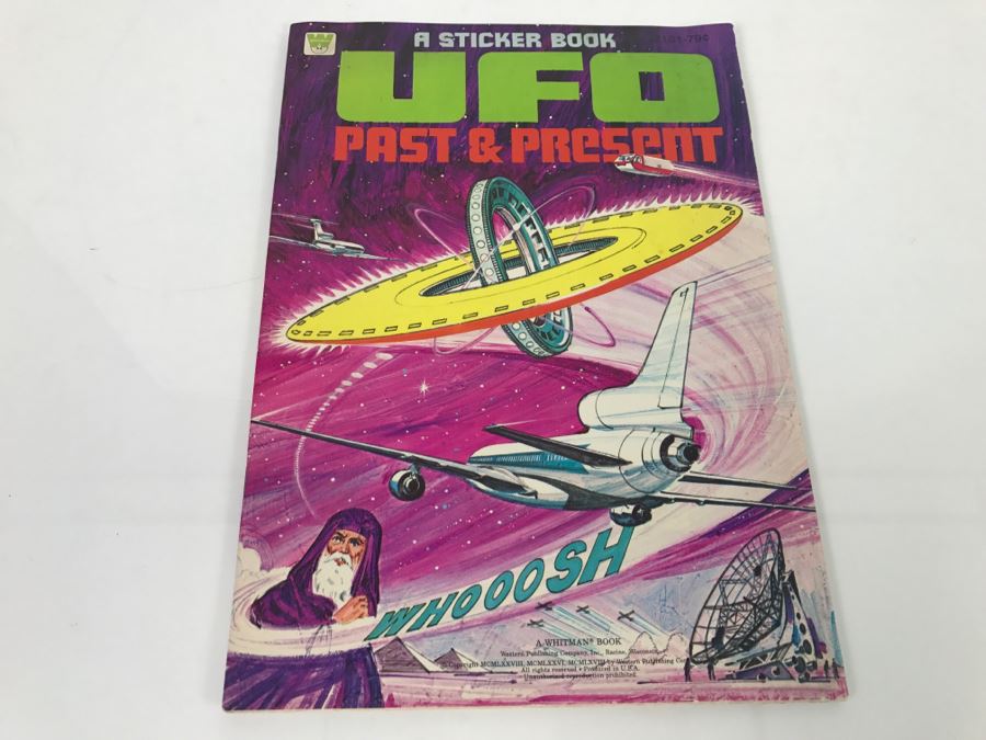 Vintage 1978 UFO Past & Present Sticker Book