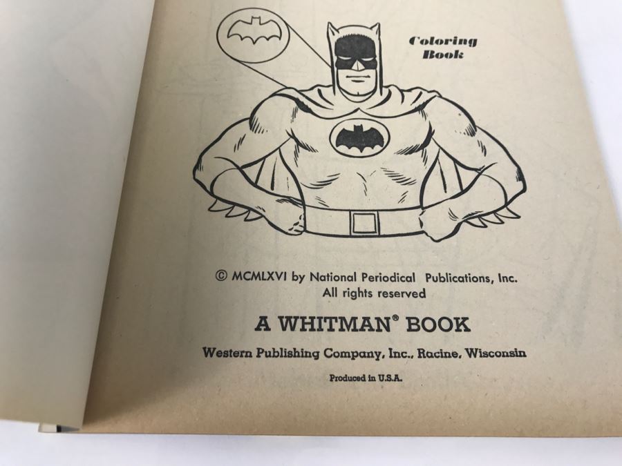 Vintage 1976 Batman Meets Blockbuster Coloring Book New Old Stock [Photo 6]