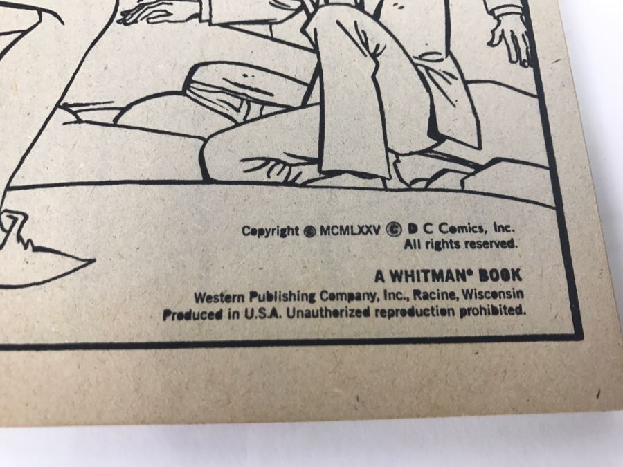 Vintage 1975 Wonder Woman Faces 'The Menace Of The Mole Men' Coloring Book DC Comics [Photo 6]