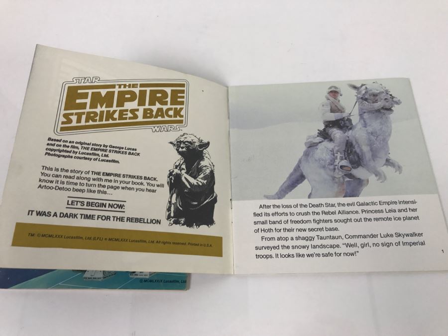 Vintage 1979 STAR WARS 24 Page Book And Vintage 1980 STAR WARS The Empire Strikes Back Book Without Cassettes [Photo 12]
