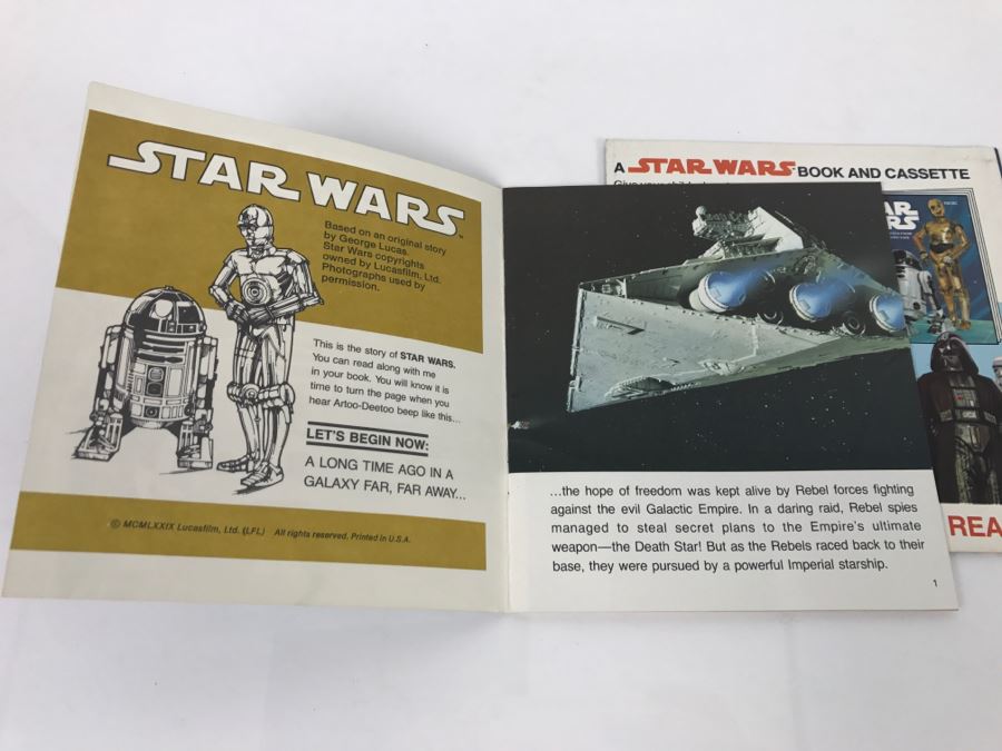 Vintage 1979 STAR WARS 24 Page Book And Vintage 1980 STAR WARS The ...